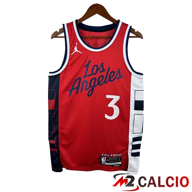 Maglie Los Angeles Clippers (PAUL #3) 2025/2026 Rosso/Bianco/Nero Maglie Los Angeles Clippers (PAUL #3) 2025/2026 Rosso/Bianco/Nero