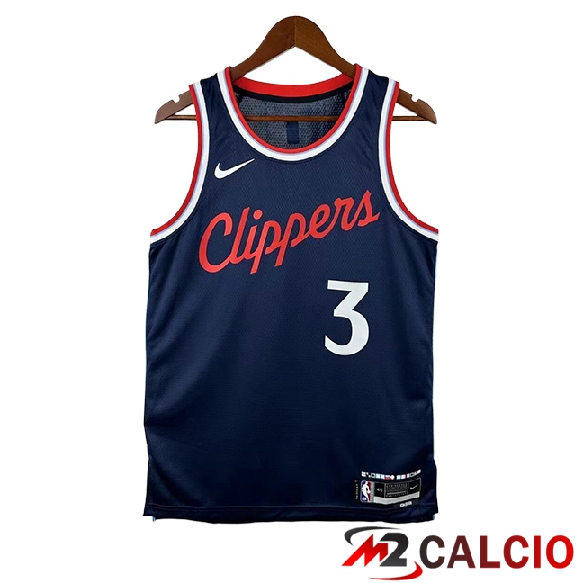 Maglie Los Angeles Clippers (PAUL #3) 2025/2026 Blu Marinoe Maglie Los Angeles Clippers (PAUL #3) 2025/2026 Blu Marinoe