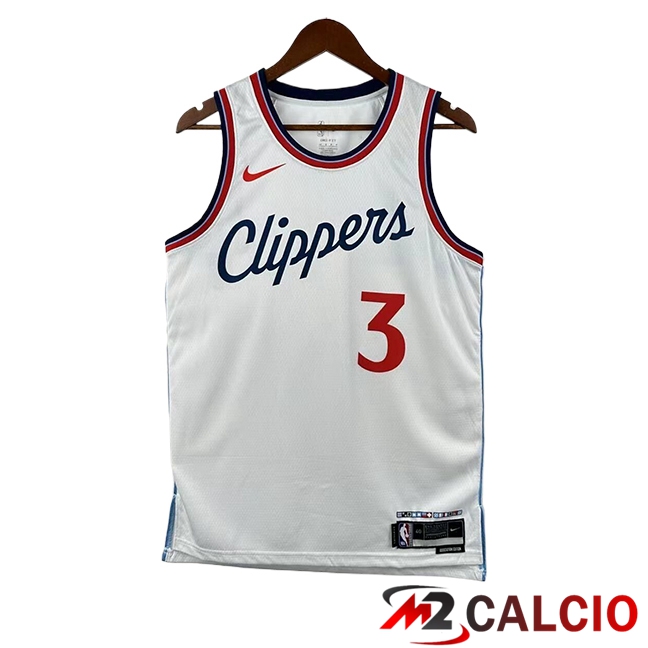 Maglie Los Angeles Clippers (PAUL #3) 2025/2026 Bianco/Rosso Maglie Los Angeles Clippers (PAUL #3) 2025/2026 Bianco/Rosso
