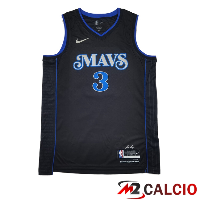 Maglie Dallas Mavericks (DAVIS #3) 2025/2026 Blu/Nero Maglie Dallas Mavericks (DAVIS #3) 2025/2026 Blu/Nero