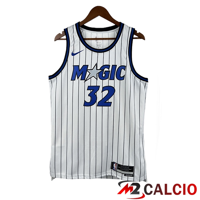 Maglie Orlando Magic (O'NEAL #32) 2025/2026 Bianco/Blu/Nero Maglie Orlando Magic (O'NEAL #32) 2025/2026 Bianco/Blu/Nero