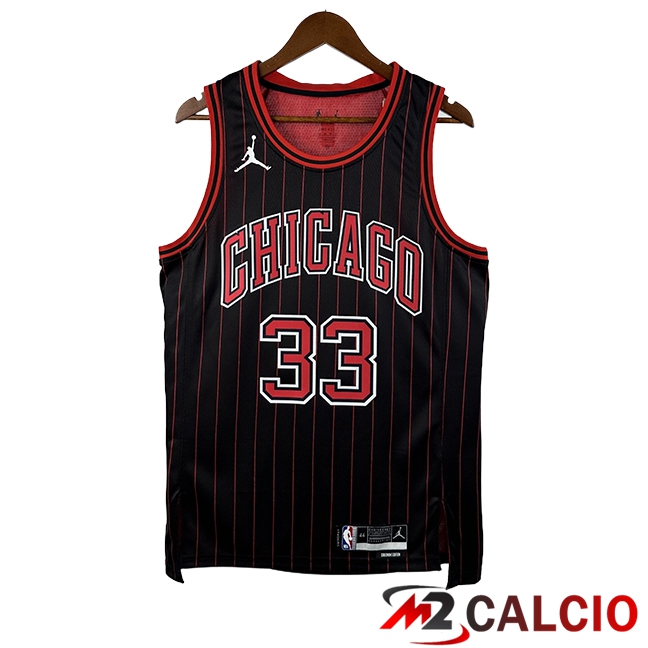 Maglie Chicago Bulls (PIPPEN #33) 2025/2026 Nero/Rosso - MD.2 Maglie Chicago Bulls (PIPPEN #33) 2025/2026 Nero/Rosso - MD.2