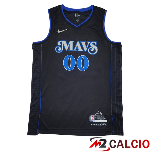 Maglie Dallas Mavericks (CHRISTIE #00) 2025/2026 Blu/Nero Maglie Dallas Mavericks (CHRISTIE #00) 2025/2026 Blu/Nero