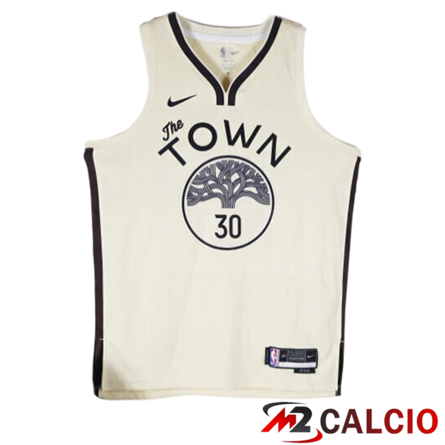 Maglie Golden State Warriors (CURRY #30) 2025/2026 Beige/Nero Maglie Golden State Warriors (CURRY #30) 2025/2026 Beige/Nero