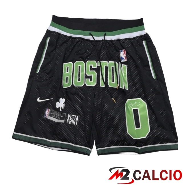 Pantaloncini NBA Boston Celtics 2025/2026 Nero/Verde - MD.2 Pantaloncini NBA Boston Celtics 2025/2026 Nero/Verde - MD.2