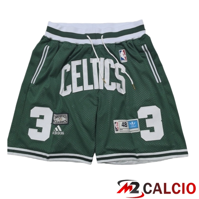 Pantaloncini NBA Boston Celtics 2025/2026 Verde/Bianco - MD.2 Pantaloncini NBA Boston Celtics 2025/2026 Verde/Bianco - MD.2