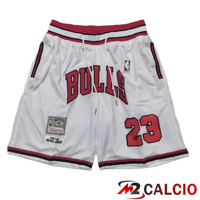 Pantaloncini NBA Chicago Bulls 2025/2026 Bianco/Rosso