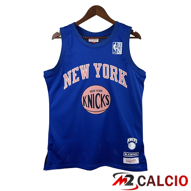 Maglie New York Knicks (BLACKPINK #35) 2025/2026 Blu/Rosa Maglie New York Knicks (BLACKPINK #35) 2025/2026 Blu/Rosa