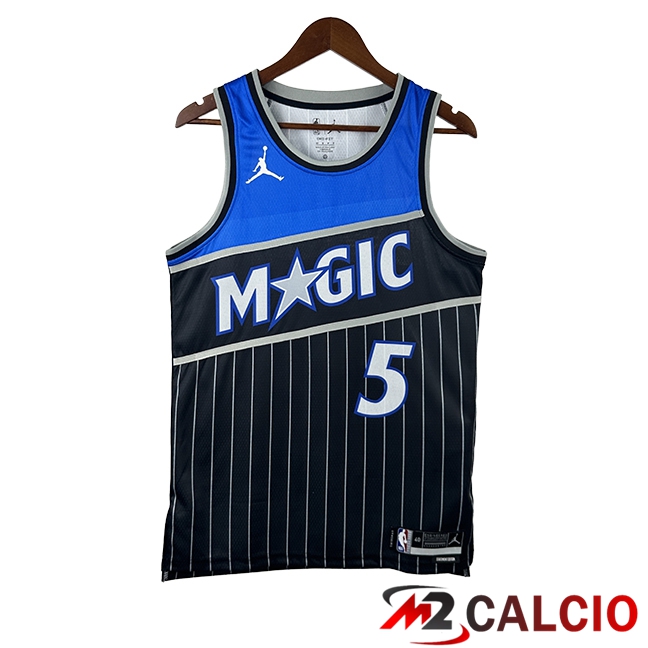 Maglie Orlando Magic (BANCHERO #5) 2025/2026 Nero/Blu Maglie Orlando Magic (BANCHERO #5) 2025/2026 Nero/Blu