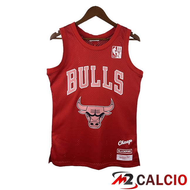 Maglie Chicago Bulls (BLACKPINK #16) 2025/2026 Rosso Maglie Chicago Bulls (BLACKPINK #16) 2025/2026 Rosso
