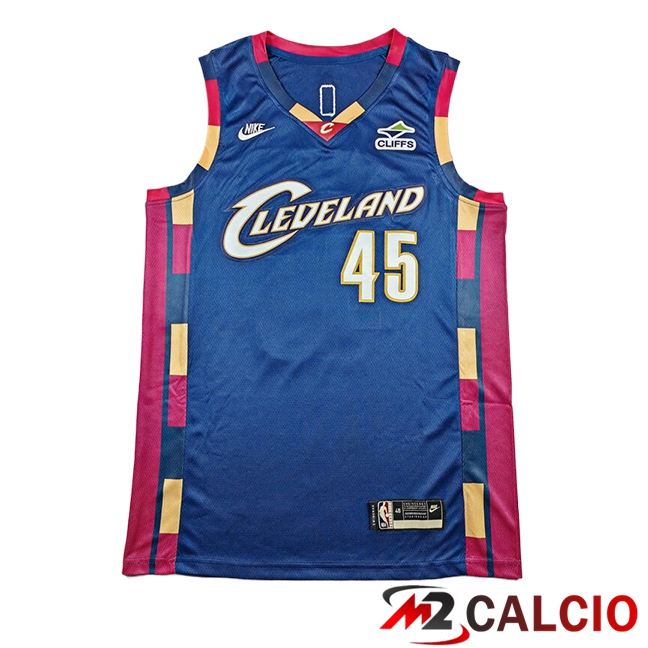 Maglie Cleveland Cavaliers (MITCHELL #45) 2025/2026 Blu/Rosso Maglie Cleveland Cavaliers (MITCHELL #45) 2025/2026 Blu/Rosso