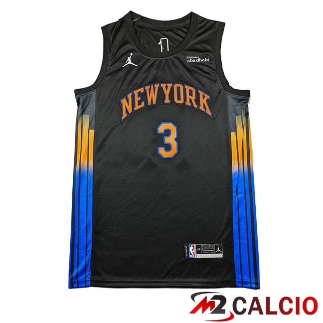 Maglie New York Knicks (HART #3) 2025/2026 Nero/Blu/Arancia Maglie New York Knicks (HART #3) 2025/2026 Nero/Blu/Arancia
