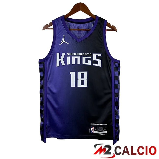 Maglie Sacramento Kings (WESTBROOK #18) 2025/2026 Viola/Nero Maglie Sacramento Kings (WESTBROOK #18) 2025/2026 Viola/Nero