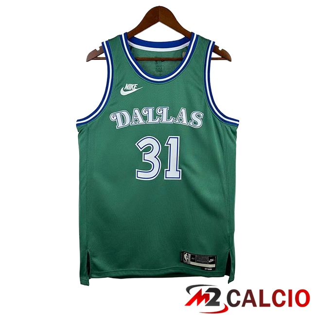 Maglie Dallas Mavericks (THOMPSON #31) 2025/2026 Verde Maglie Dallas Mavericks (THOMPSON #31) 2025/2026 Verde