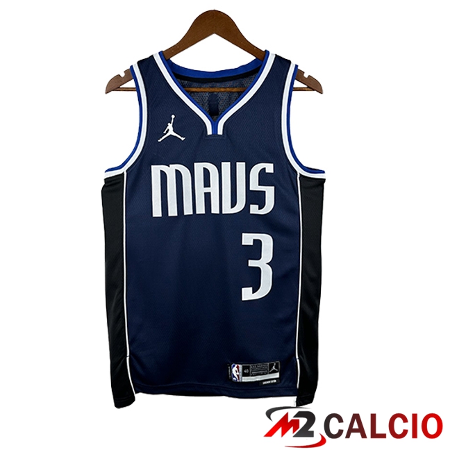 Maglie Dallas Mavericks (DAVIS III #3) 2024/2025 Blu Scuro Maglie Dallas Mavericks (DAVIS III #3) 2024/2025 Blu Scuro