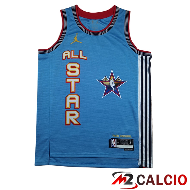 Maglie American All-Star (JAMES #23) 2024/2025 Blu/Rosso Maglie American All-Star (JAMES #23) 2024/2025 Blu/Rosso
