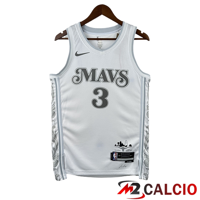 Maglie Dallas Mavericks (DAVIS #3) 2025/2026 Bianco/Grigio Maglie Dallas Mavericks (DAVIS #3) 2025/2026 Bianco/Grigio