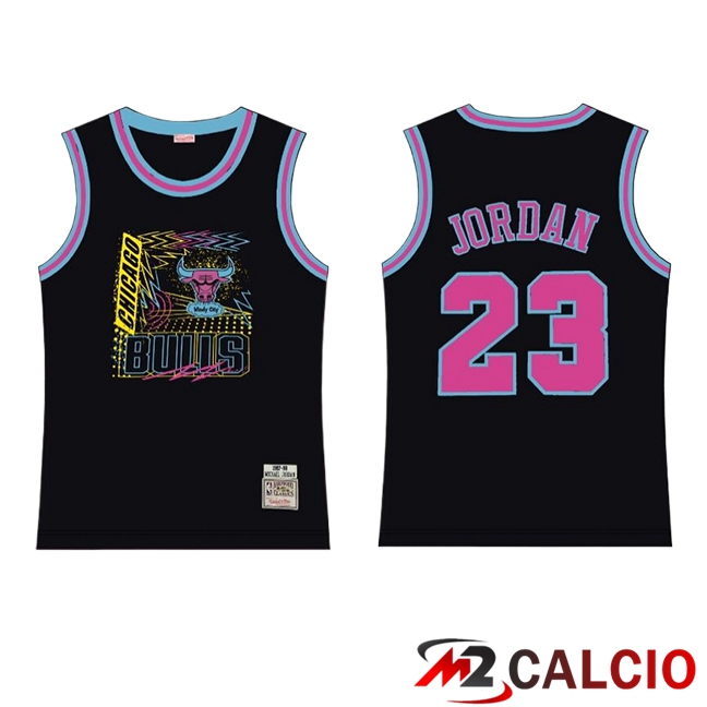 Maglie Chicago Bulls (JORDAN #23) 2025/2026 Nero/Rosa Maglie Chicago Bulls (JORDAN #23) 2025/2026 Nero/Rosa