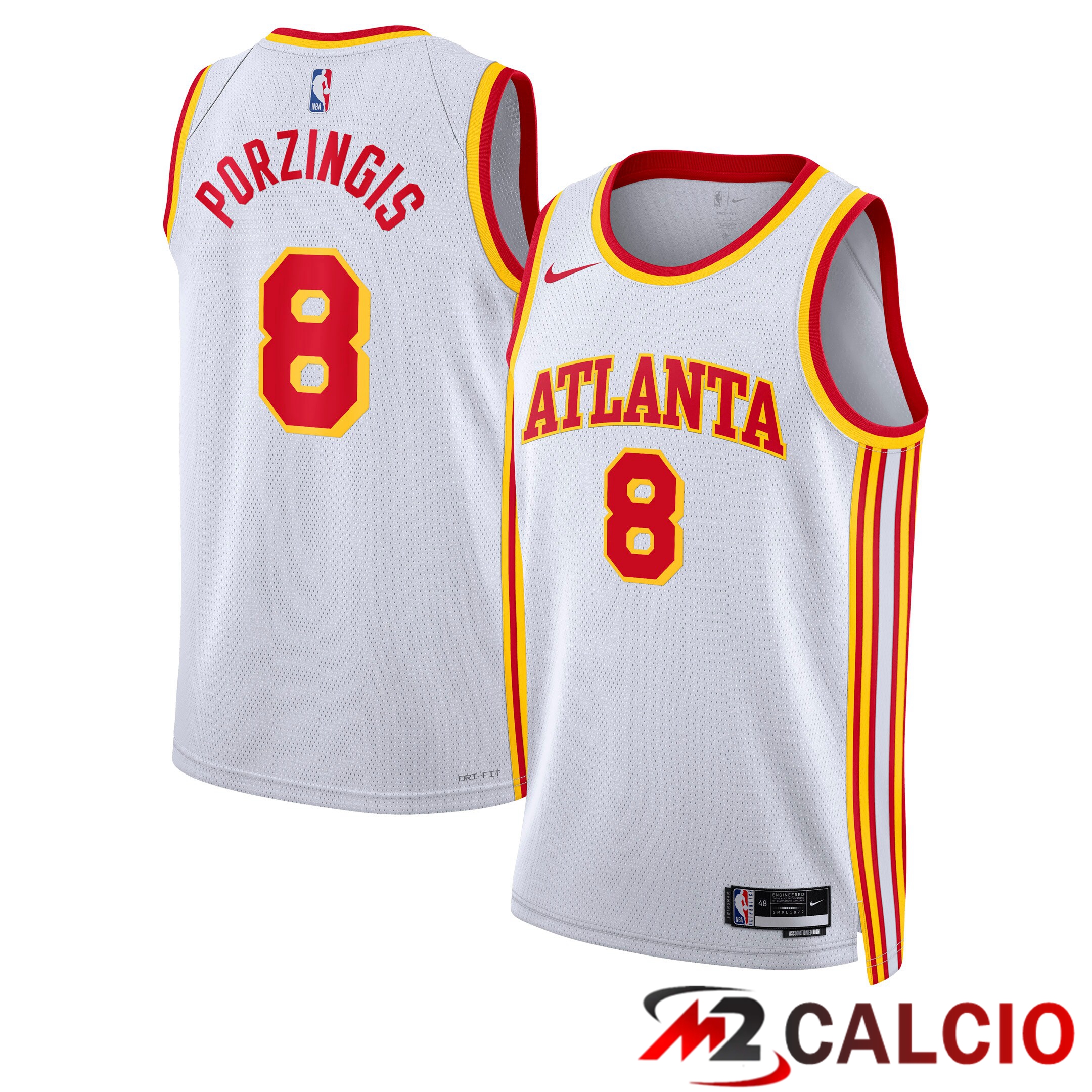Maglie Atlanta Hawks Nike Association Edition Swingman - Bianca - Kristaps Porzingis - Unisex Maglie Atlanta Hawks Nike Association Edition Swingman - Bianca - Kristaps Porzingis - Unisex