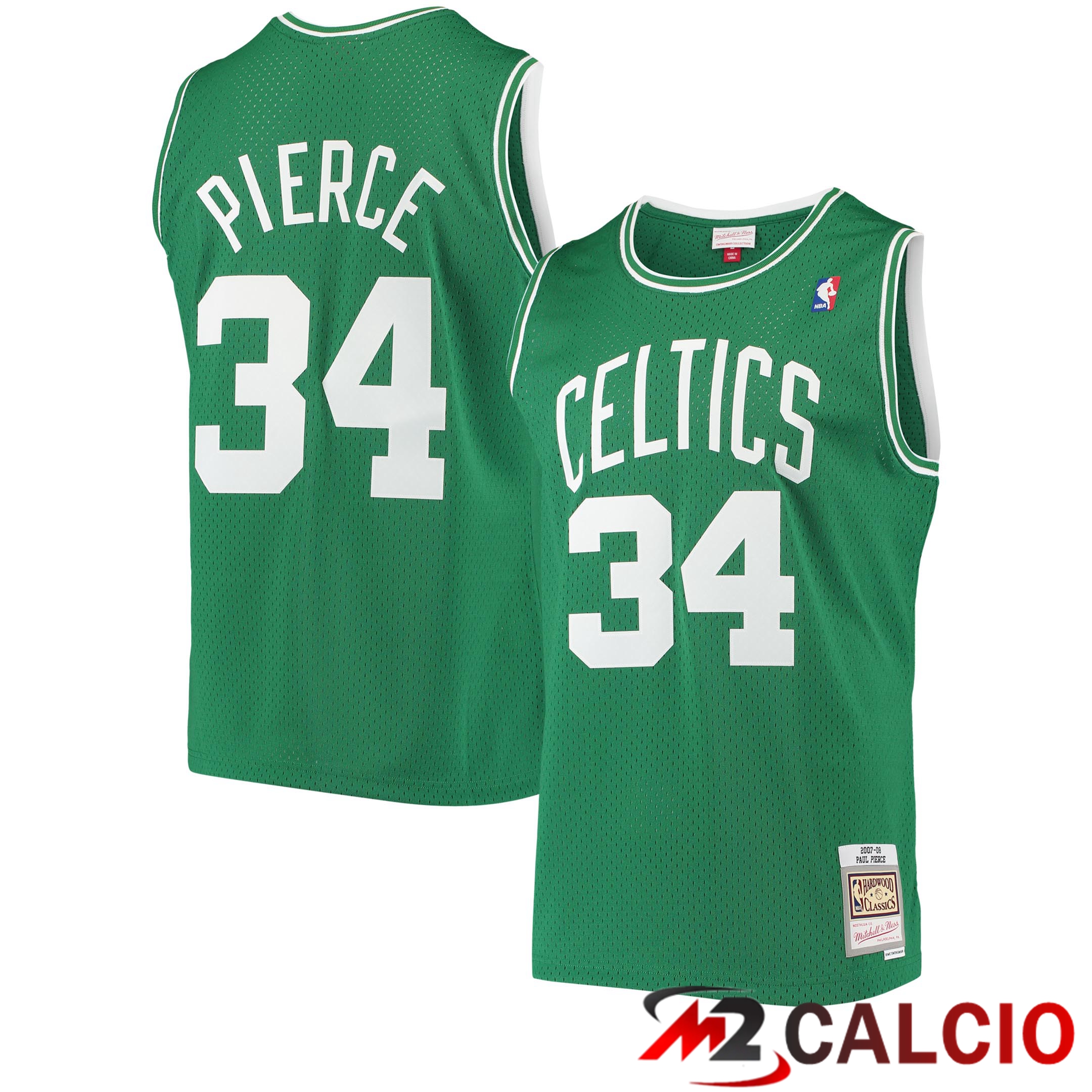 Maglie Boston Celtics Swingman Hardwood Classics Di Mitchell & Ness - Pierce Kelly - Uomo Maglie Boston Celtics Swingman Hardwood Classics Di Mitchell & Ness - Pierce Kelly - Uomo