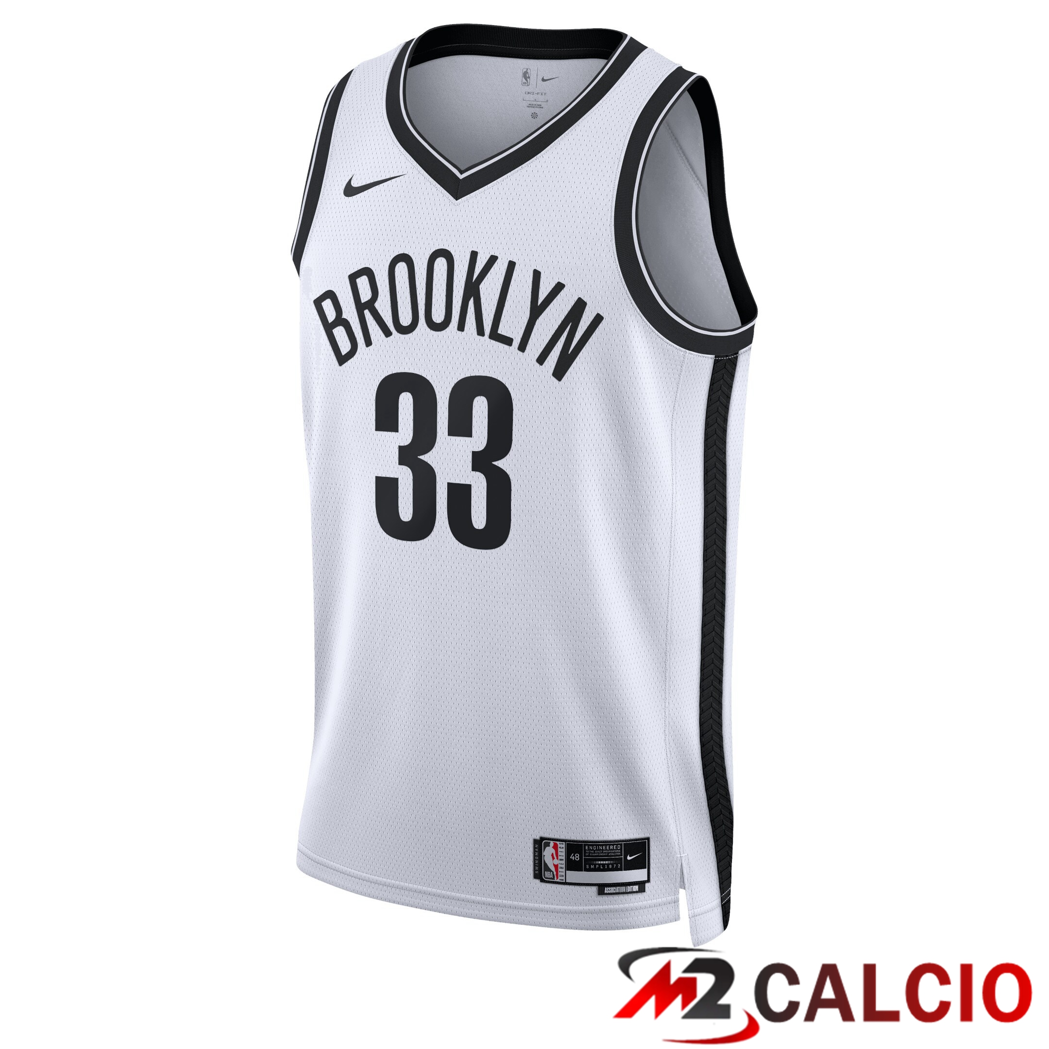 Maglie Brooklyn Nets Nike Association Edition Swingman - Bianca - Nic Claxton - Unisex Maglie Brooklyn Nets Nike Association Edition Swingman - Bianca - Nic Claxton - Unisex