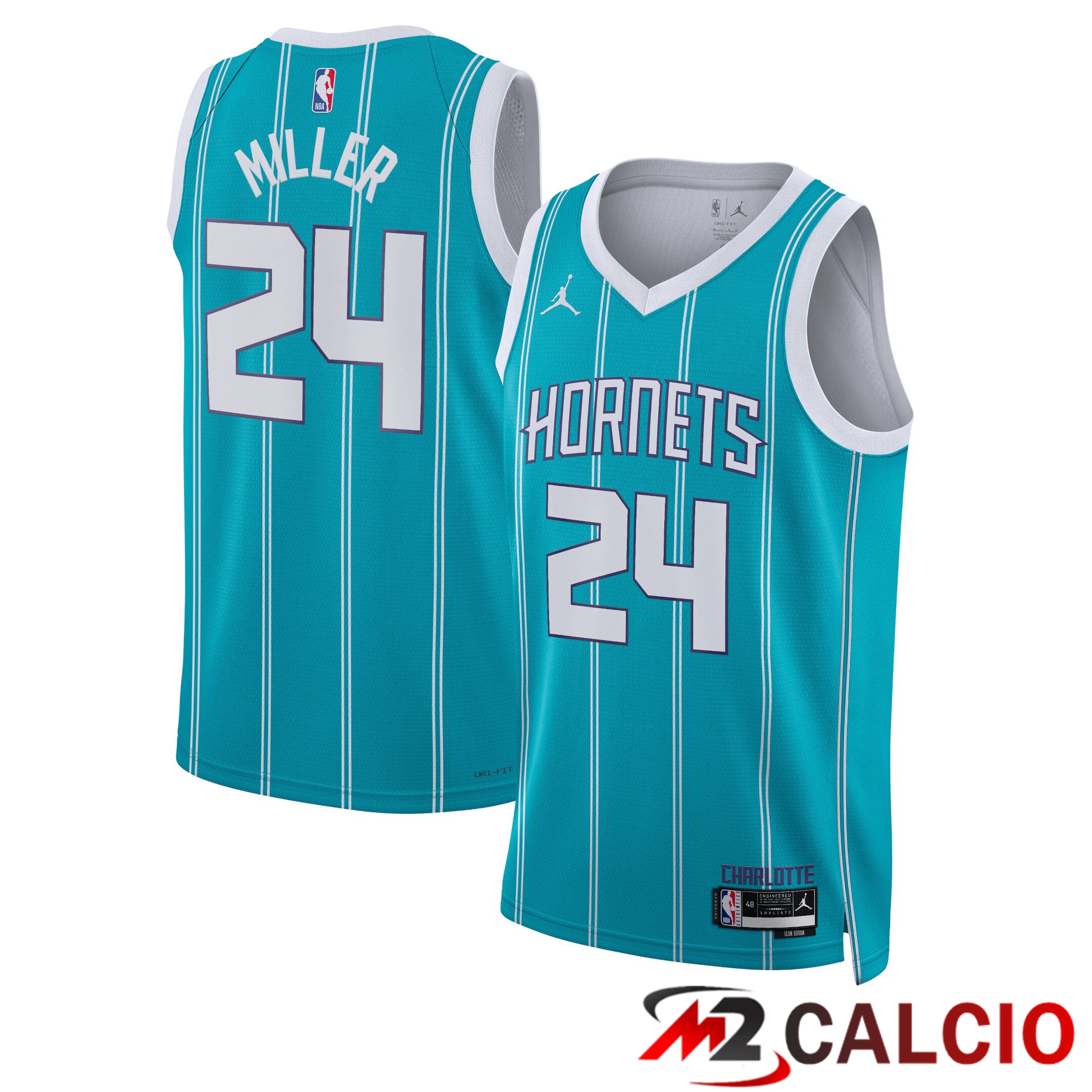 Maglie Swingman Charlotte Hornets Jordan Brand Icon Edition - Verde Acqua - Brandon Miller - Unisex Maglie Swingman Charlotte Hornets Jordan Brand Icon Edition - Verde Acqua - Brandon Miller - Unisex