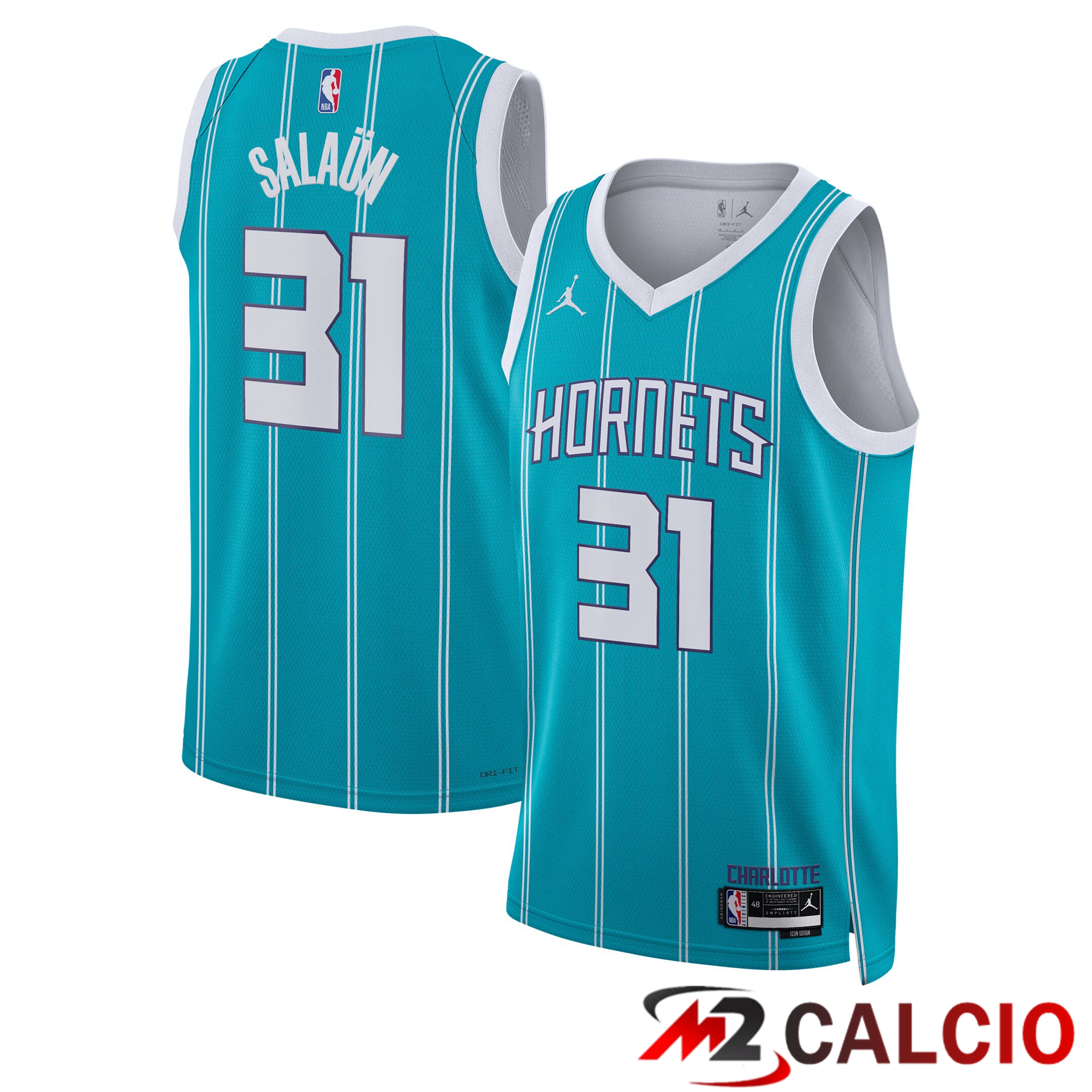 Maglie Charlotte Hornets Jordan Brand Icon Edition Swingman - Verde Acqua - Tidjane Salaün - Unisex Maglie Charlotte Hornets Jordan Brand Icon Edition Swingman - Verde Acqua - Tidjane Salaün - Unisex