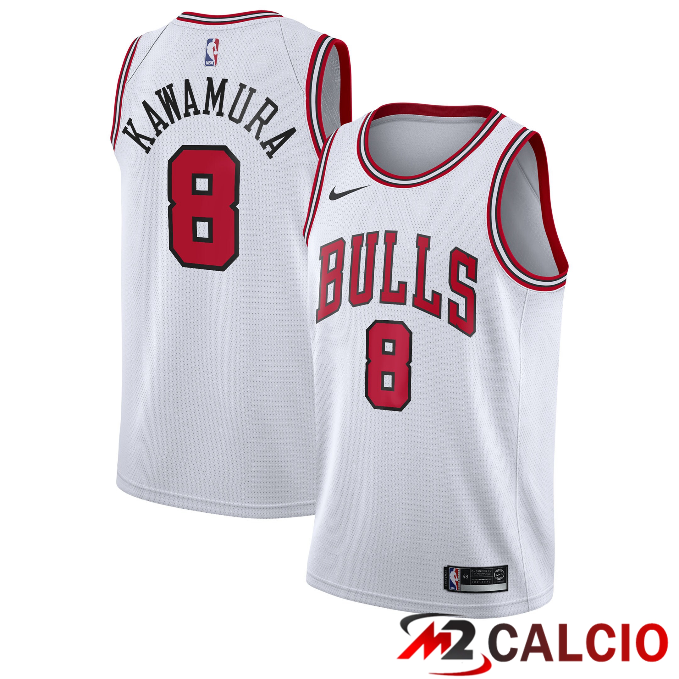 Maglie Chicago Bulls Nike Association Edition Swingman - Bianca - Yuki Kawamura - Bambino