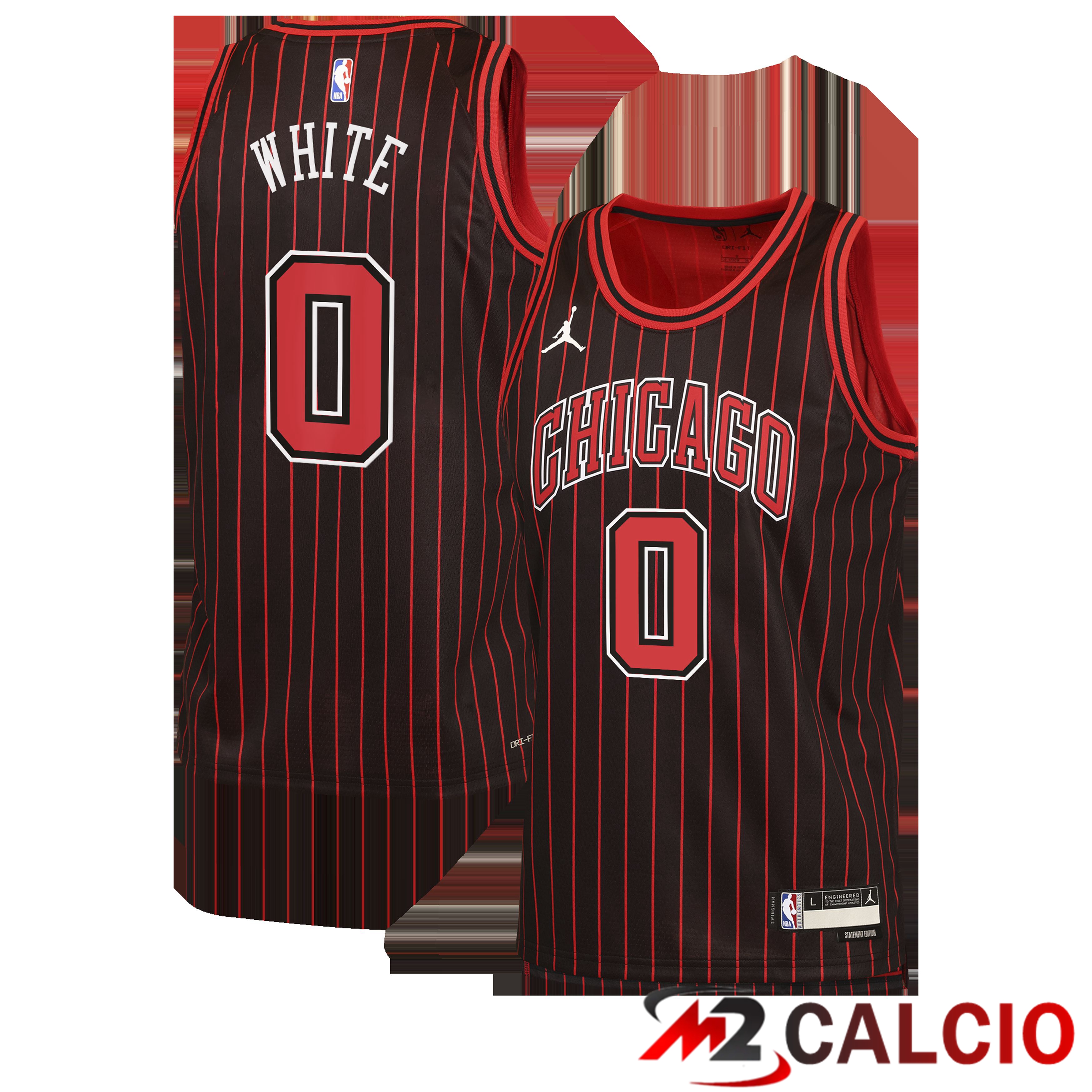 Maglie Chicago Bulls Jordan Brand Statement Edition - Nera - Coby White - Bambino