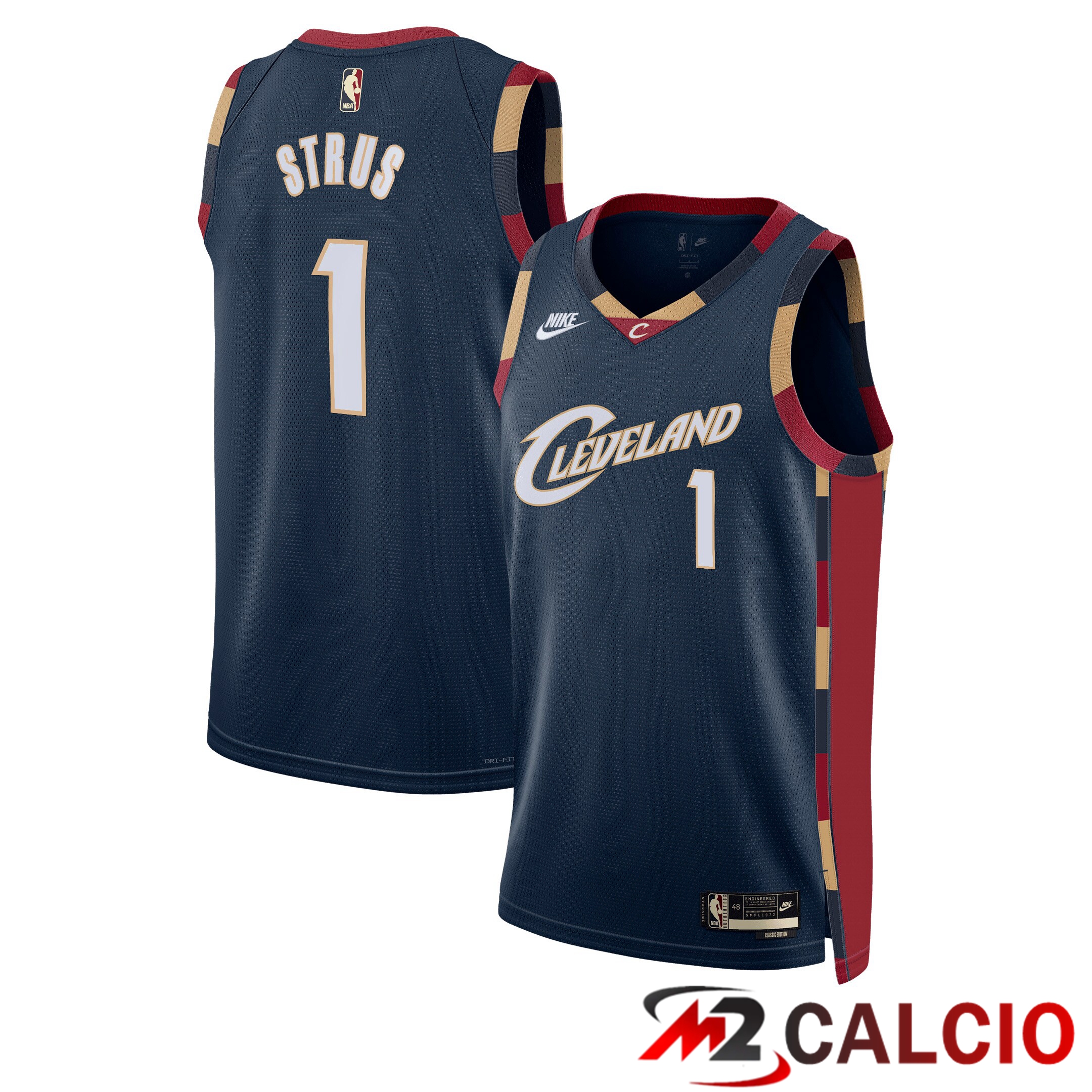 Maglie Cleveland Cavaliers Nike Classic Edition - Blu Navy - Max Strus - Unisex Maglie Cleveland Cavaliers Nike Classic Edition - Blu Navy - Max Strus - Unisex