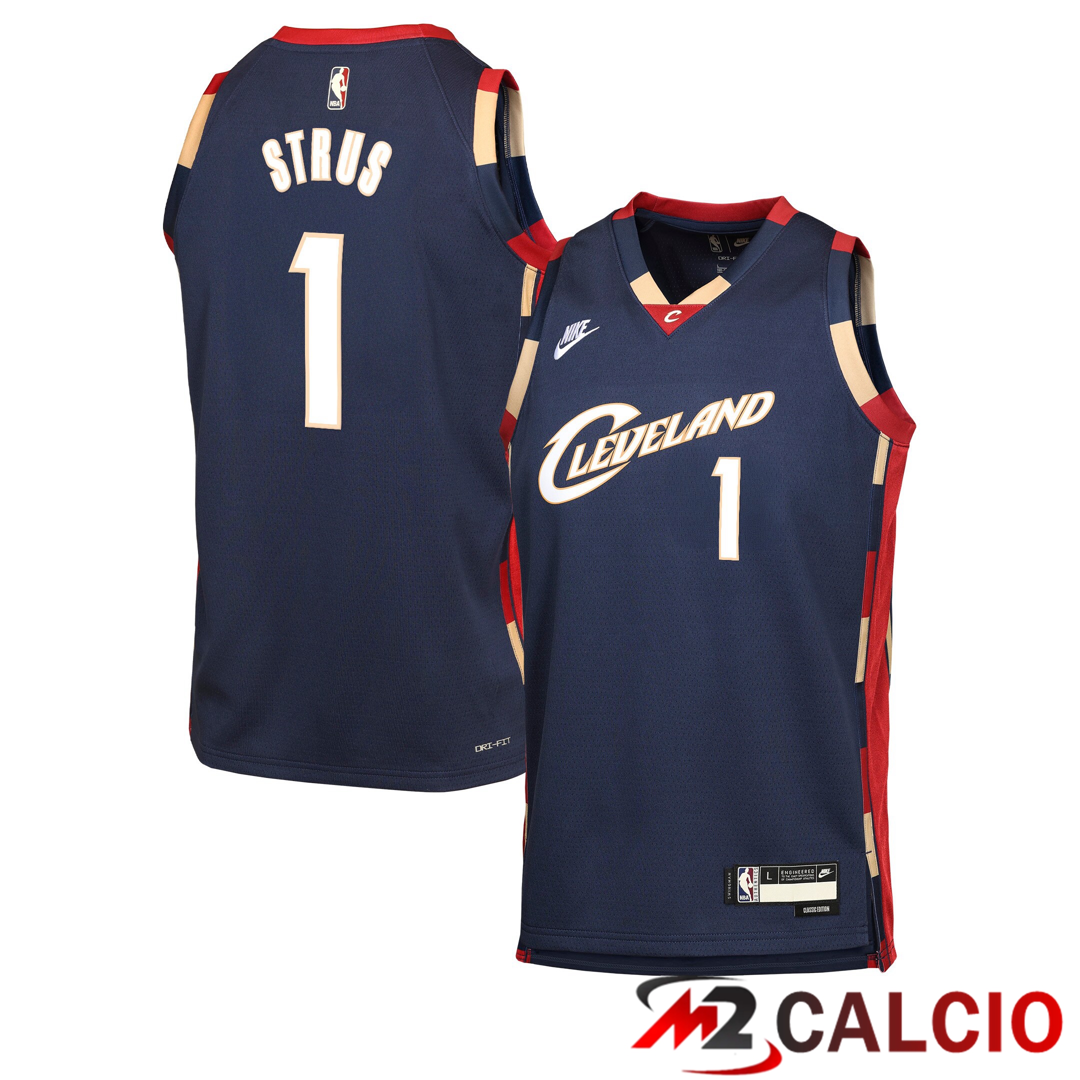 Maglie Cleveland Cavaliers Nike Classic Edition - Blu Navy - Max Strus - Ragazzi Maglie Cleveland Cavaliers Nike Classic Edition - Blu Navy - Max Strus - Ragazzi