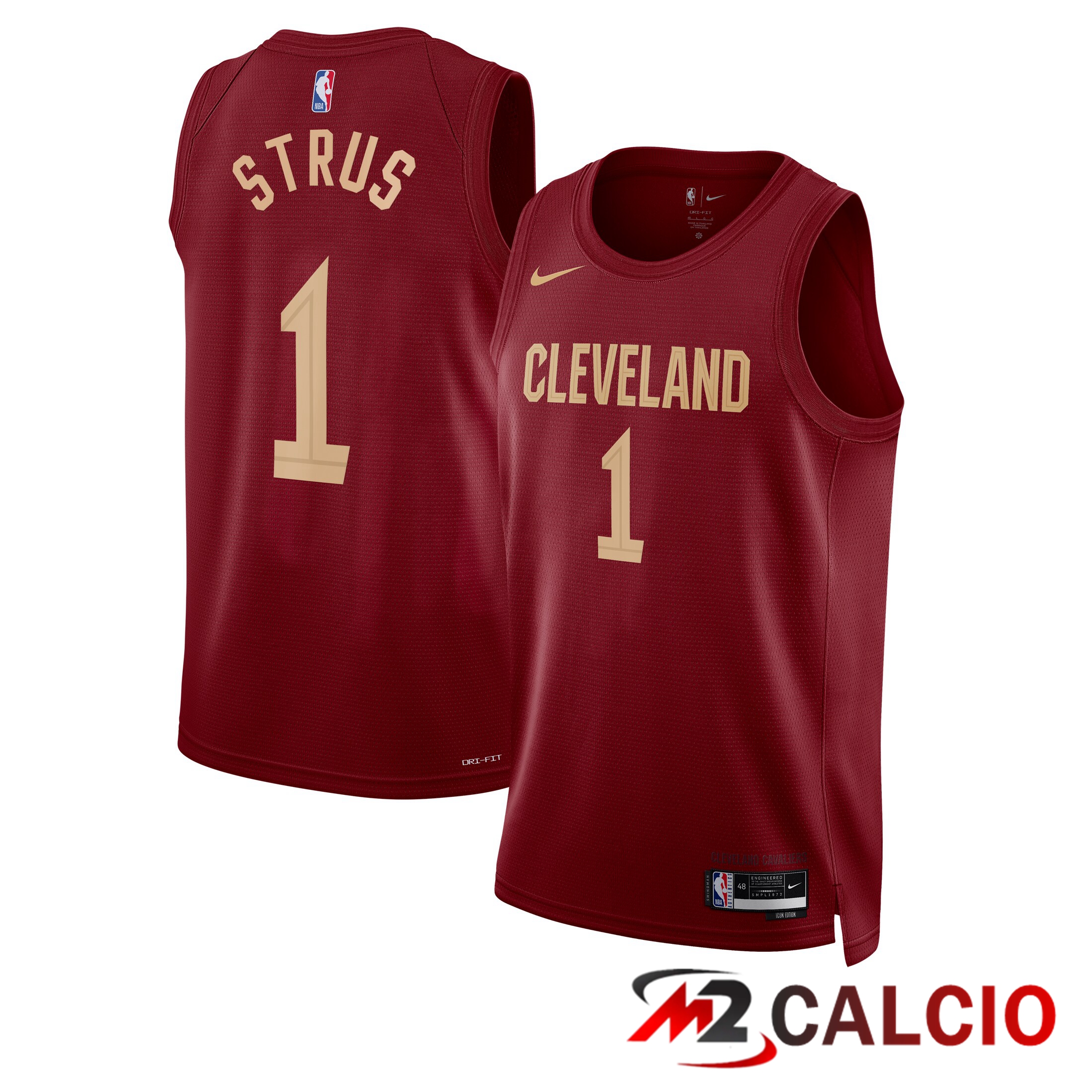 Maglie Cleveland Cavaliers Nike Icon Edition Swingman - Marronee - Max Strus - Unisex Maglie Cleveland Cavaliers Nike Icon Edition Swingman - Marronee - Max Strus - Unisex