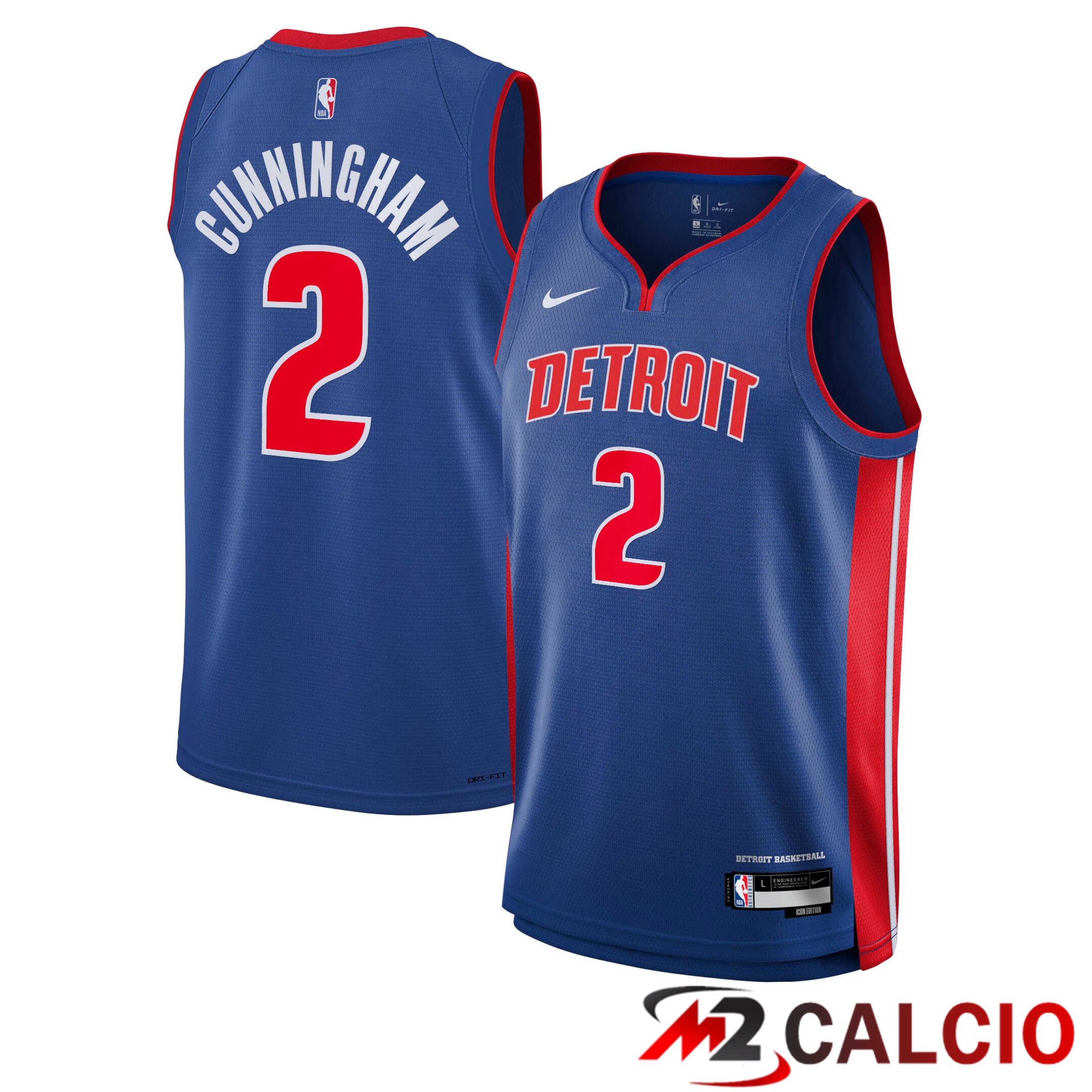 Maglie Nike Icon Swingman Detroit Pistons - Blu - Cade Cunningham - Giovanile Maglie Nike Icon Swingman Detroit Pistons - Blu - Cade Cunningham - Giovanile