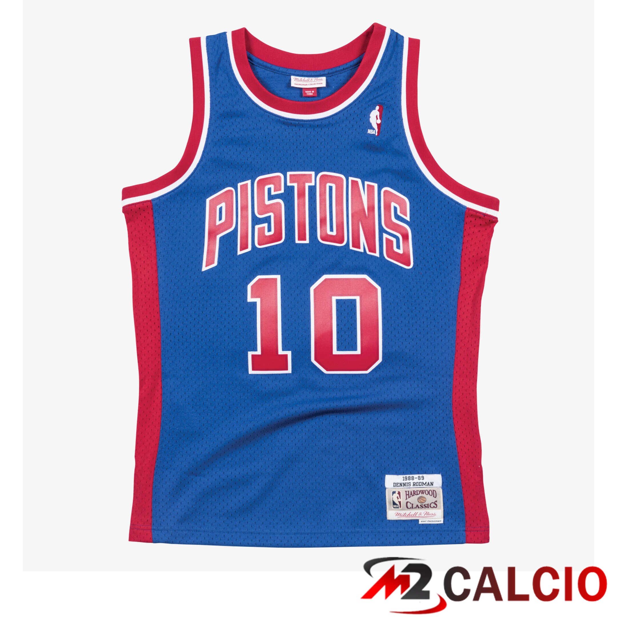 Maglie Swingman Mitchell & Ness Dei Detroit Pistons, Dennis Rodman, 1988-89 Maglie Swingman Mitchell & Ness Dei Detroit Pistons, Dennis Rodman, 1988-89
