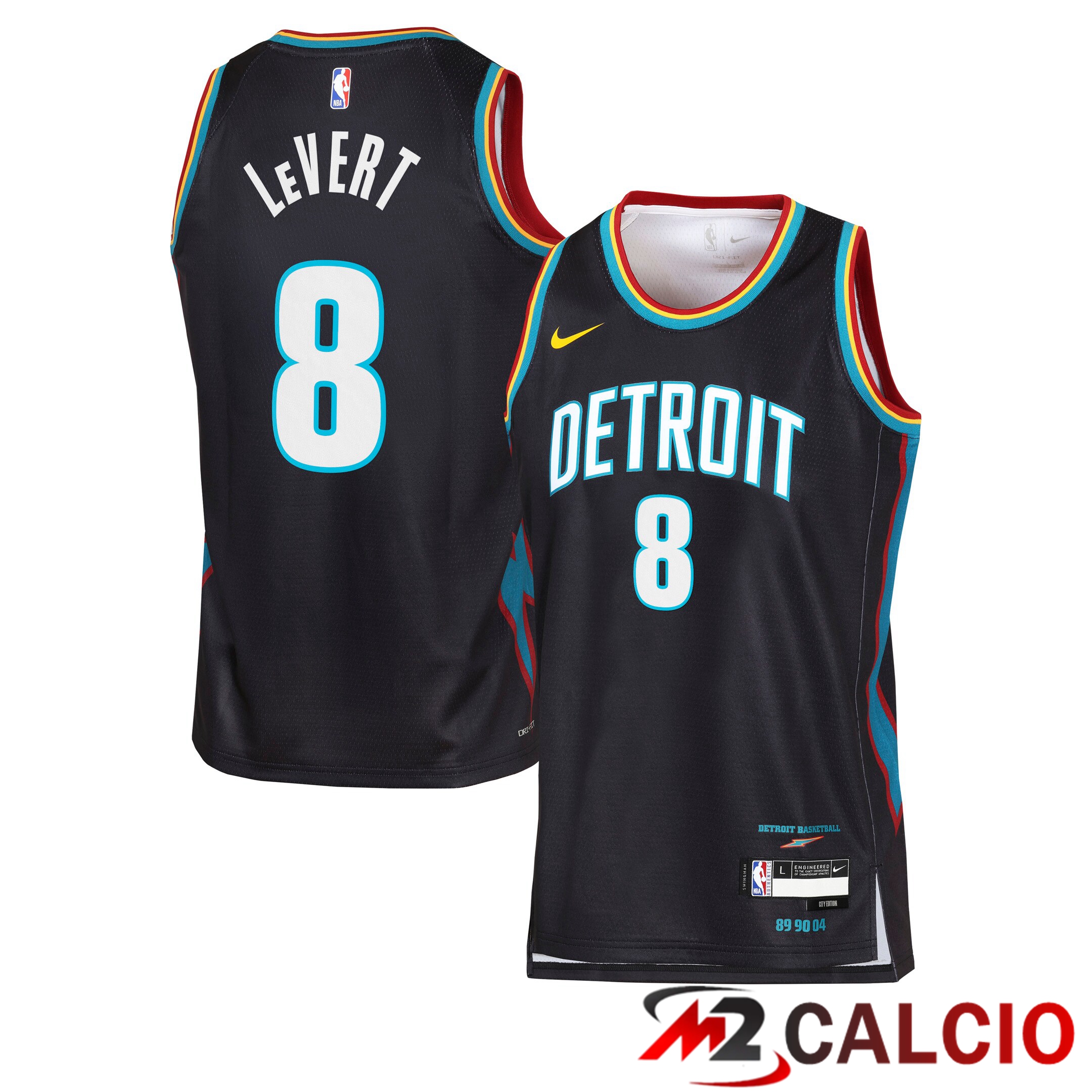 Maglie Detroit Pistons Nike 2025/26 City Edition Swingman - Nera - Caris LeVerde - Gioventu Maglie Detroit Pistons Nike 2025/26 City Edition Swingman - Nera - Caris LeVerde - Gioventu