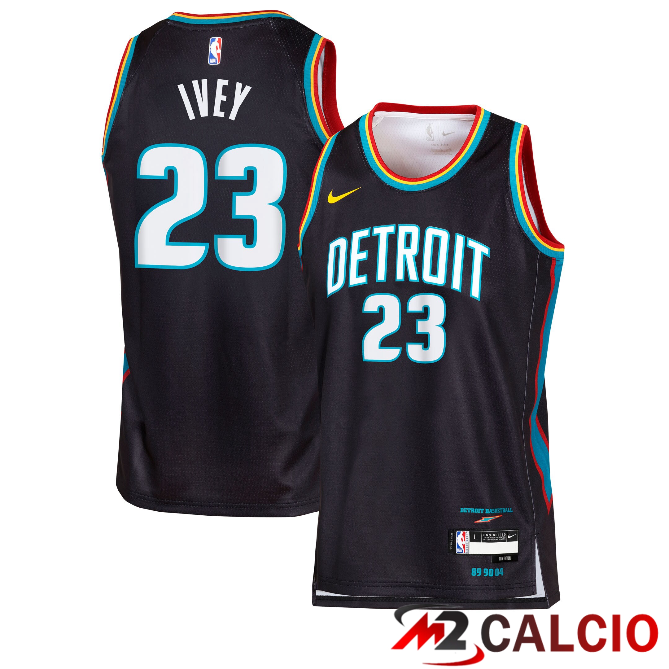 Maglie Detroit Pistons Nike 2025/26 City Edition Swingman - Nera - Jaden Ivey - Ragazzi Maglie Detroit Pistons Nike 2025/26 City Edition Swingman - Nera - Jaden Ivey - Ragazzi
