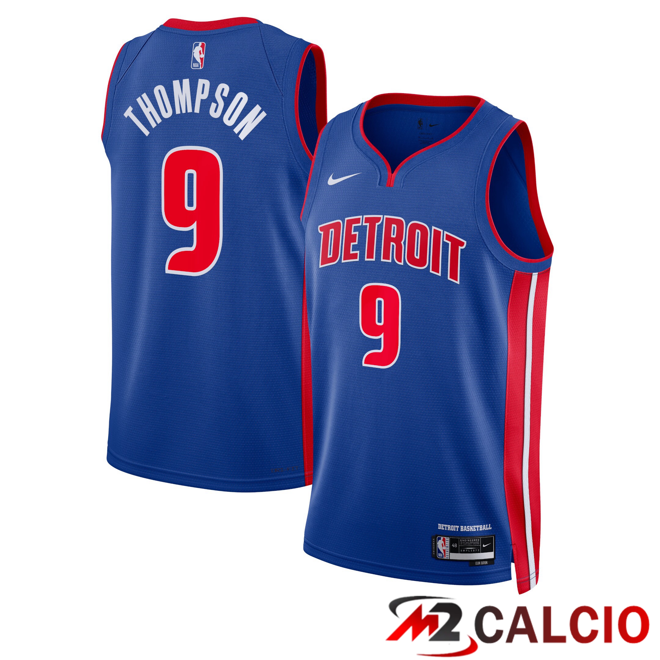 Maglie Detroit Pistons Nike Icon Edition Swingman - Blu - Ausar Thompson - Unisex Maglie Detroit Pistons Nike Icon Edition Swingman - Blu - Ausar Thompson - Unisex