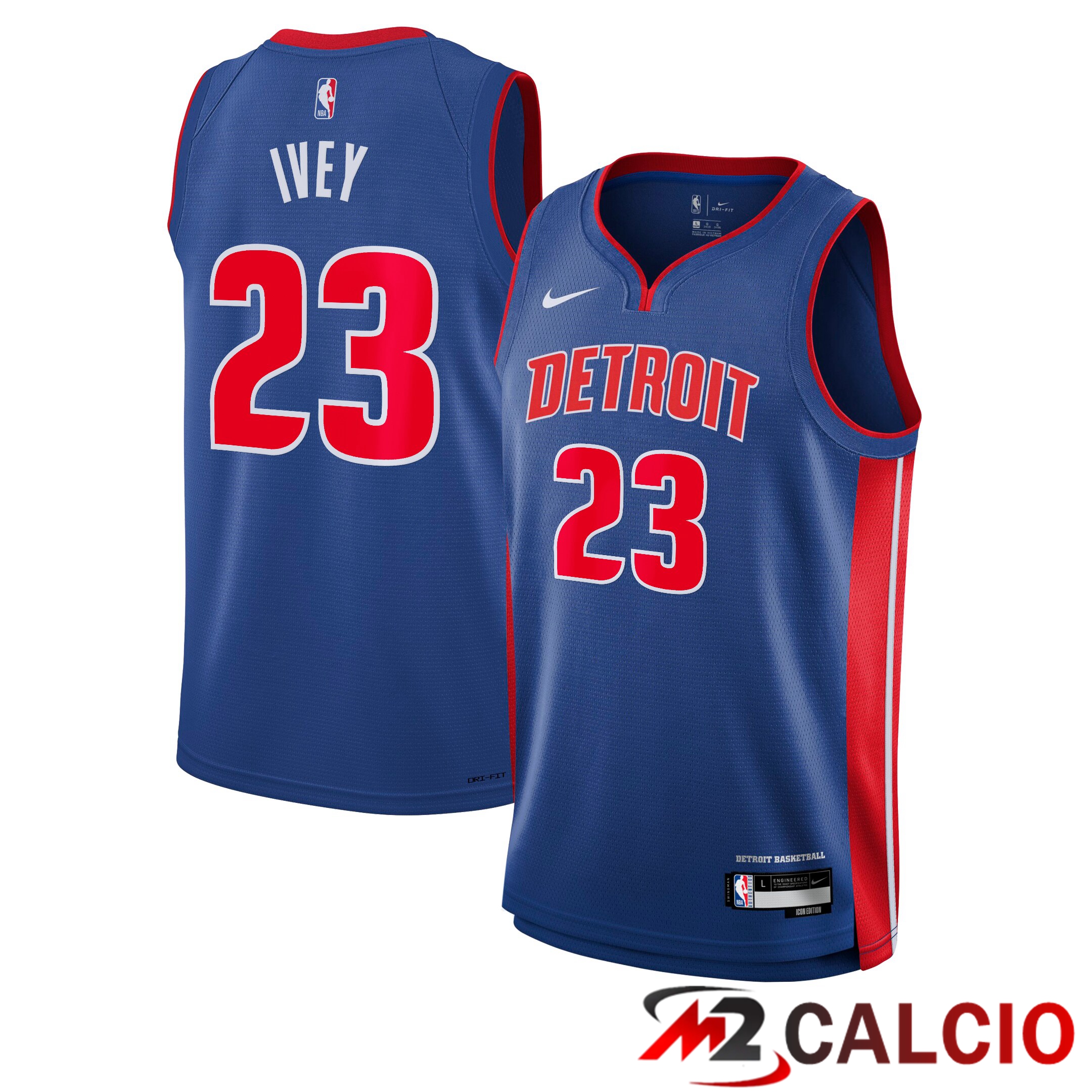 Maglie Nike Icon Swingman Detroit Pistons - Blu - Jaden Ivey - Gioventu Maglie Nike Icon Swingman Detroit Pistons - Blu - Jaden Ivey - Gioventu