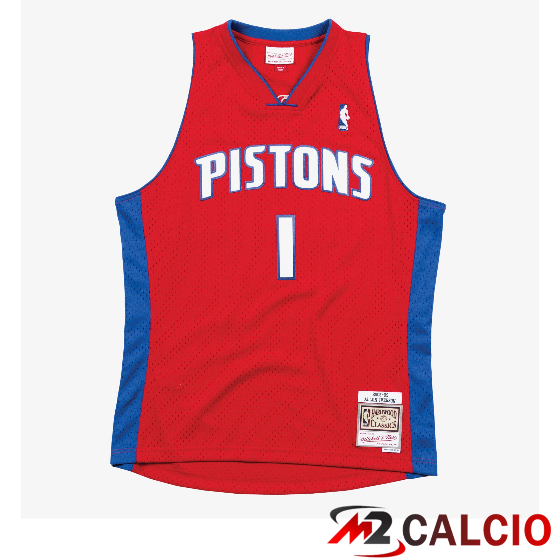 Maglie Swingman Allen Iverson Dei Detroit Pistons Mitchell & Ness 2008-09 Maglie Swingman Allen Iverson Dei Detroit Pistons Mitchell & Ness 2008-09