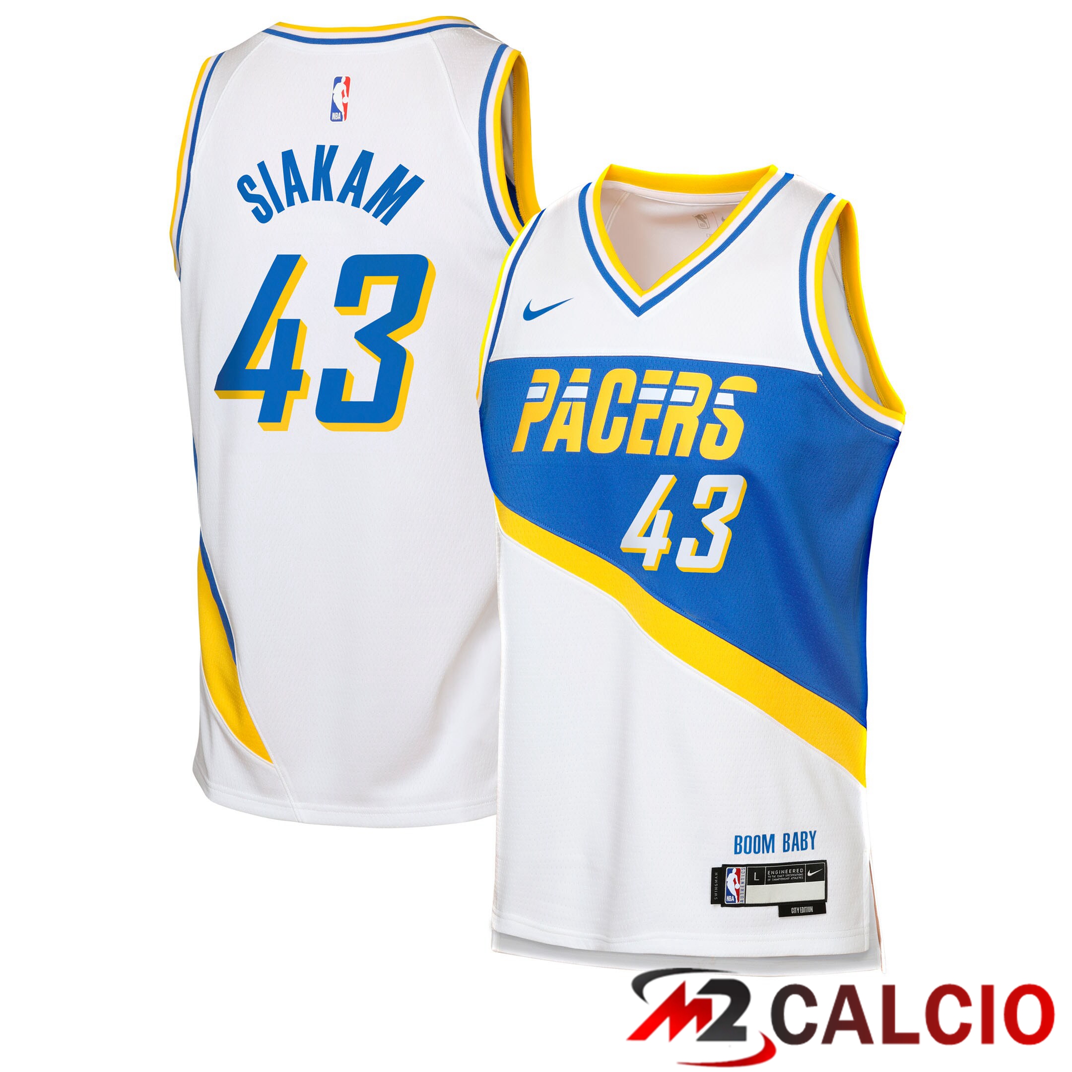 Maglie Indiana Pacers Nike 2025/26 City Edition Swingman - Bianca - Pascal Siakam - Ragazzi Maglie Indiana Pacers Nike 2025/26 City Edition Swingman - Bianca - Pascal Siakam - Ragazzi