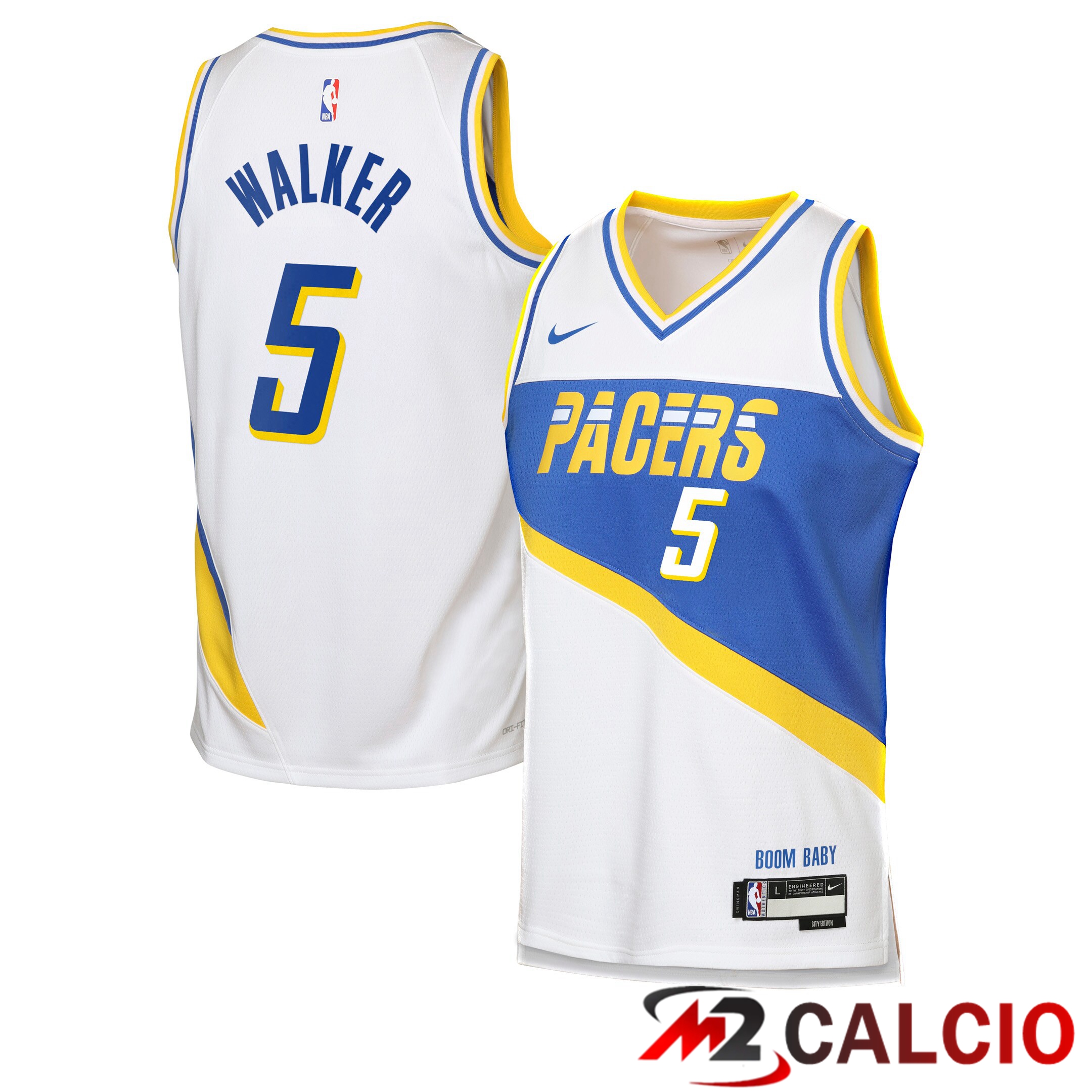 Maglie Indiana Pacers Nike 2025/26 City Edition Swingman - Bianca - Jarace Walker - Ragazzi Maglie Indiana Pacers Nike 2025/26 City Edition Swingman - Bianca - Jarace Walker - Ragazzi