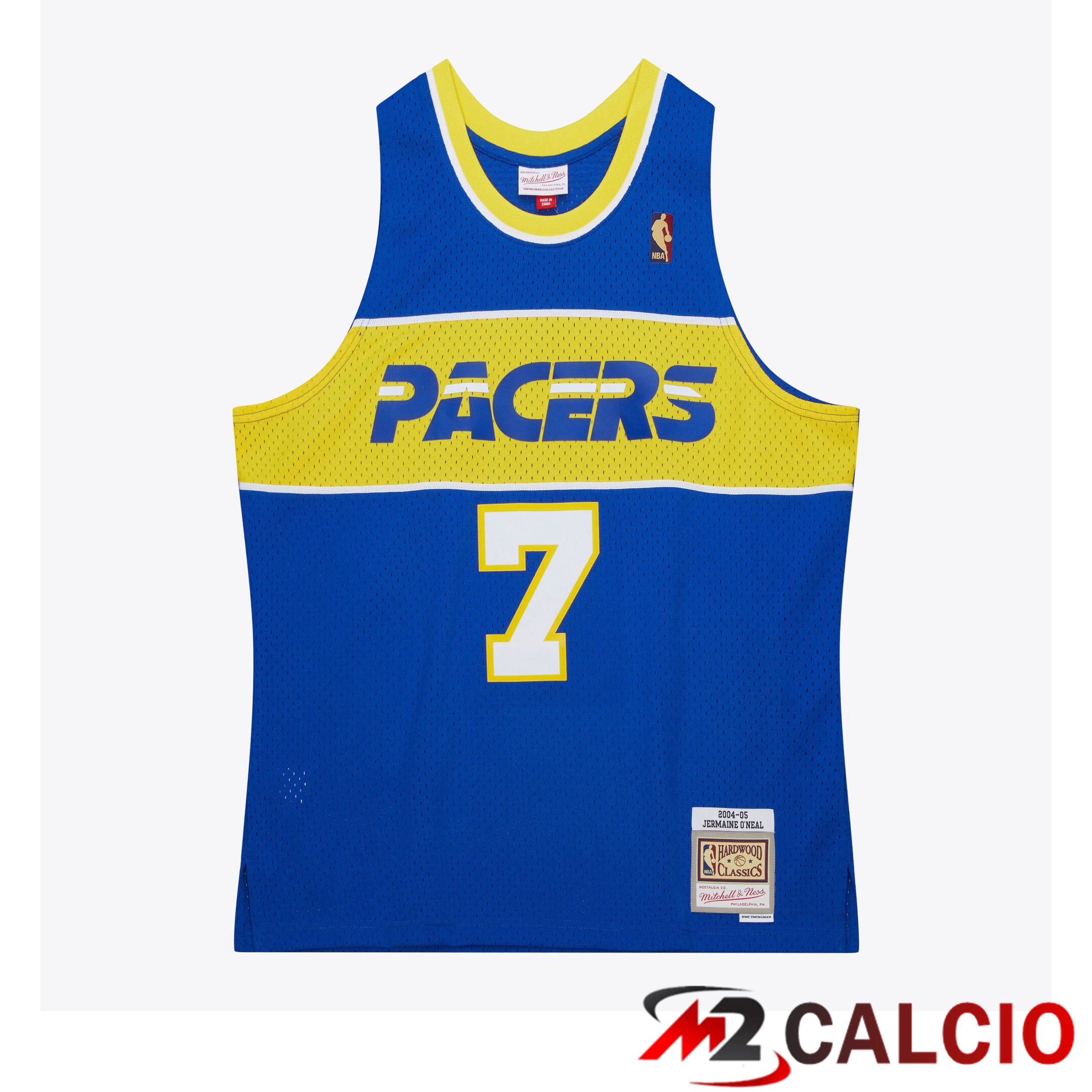 Maglie Indiana Pacers Mitchell & Ness Swingman Indiana Pacers Jermaine O'neal 2004 Maglie Indiana Pacers Mitchell & Ness Swingman Indiana Pacers Jermaine O'neal 2004