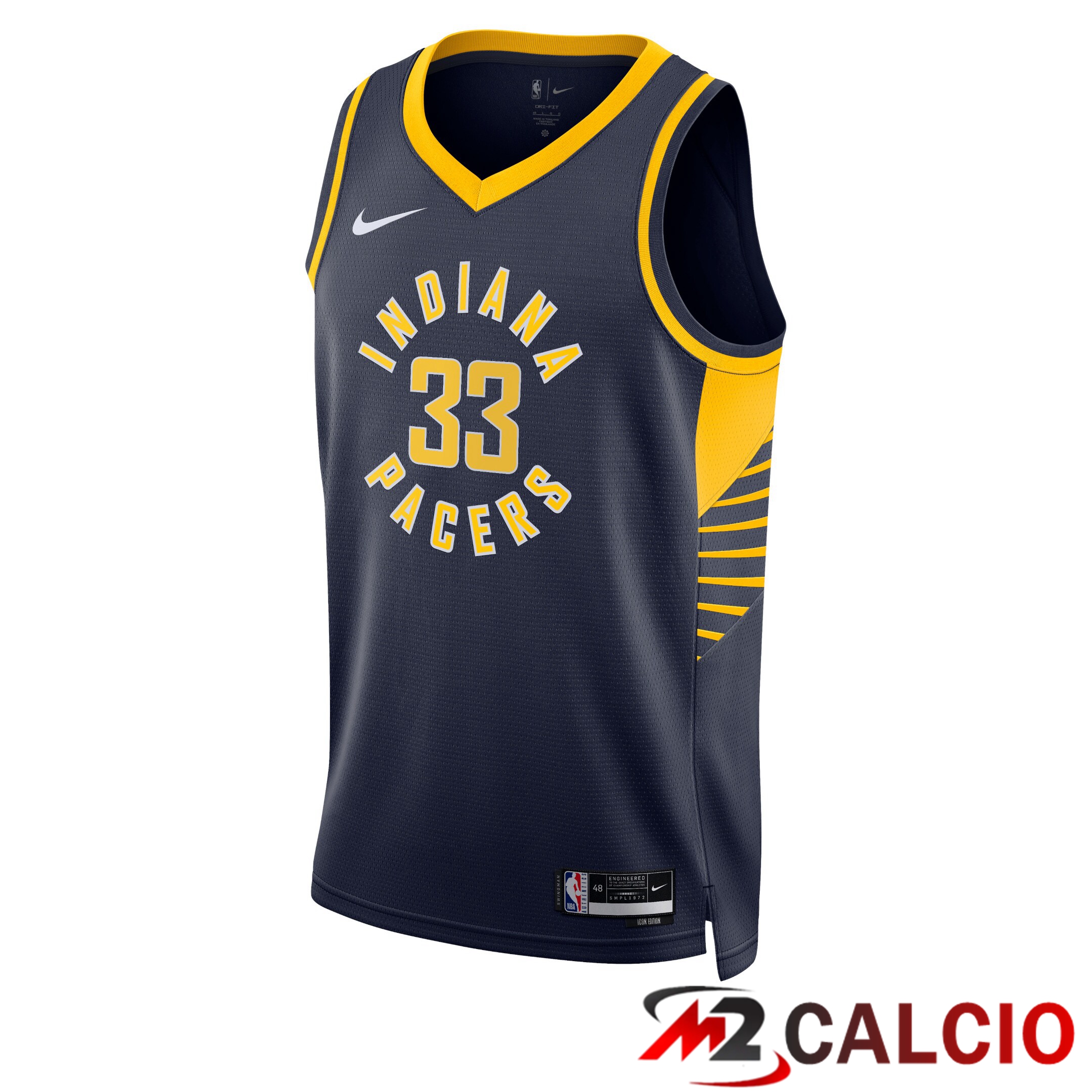 Maglie Indiana Pacers Nike Icon Edition Swingman - Marina Militare - Myles Turner - Unisex Maglie Indiana Pacers Nike Icon Edition Swingman - Marina Militare - Myles Turner - Unisex