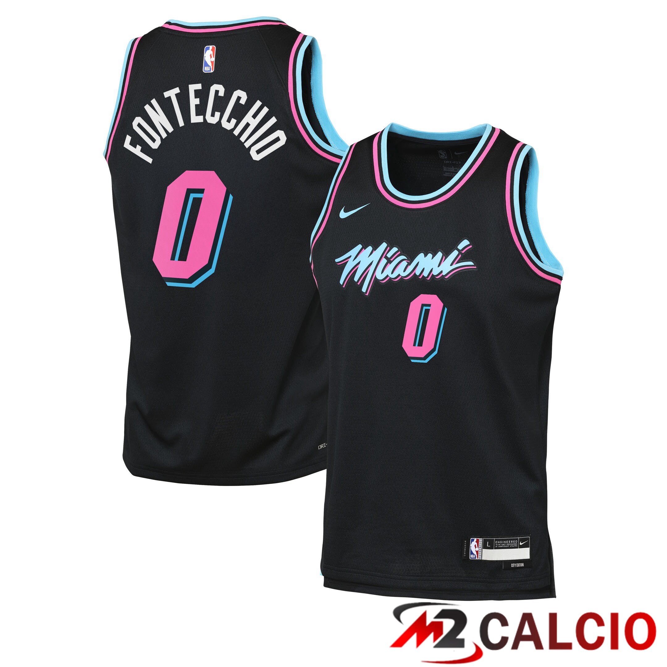 Maglie Miami Heat Nike 2025/26 City Edition Swingman Player - Nera - Simone Fontecchio - Ragazzi Maglie Miami Heat Nike 2025/26 City Edition Swingman Player - Nera - Simone Fontecchio - Ragazzi