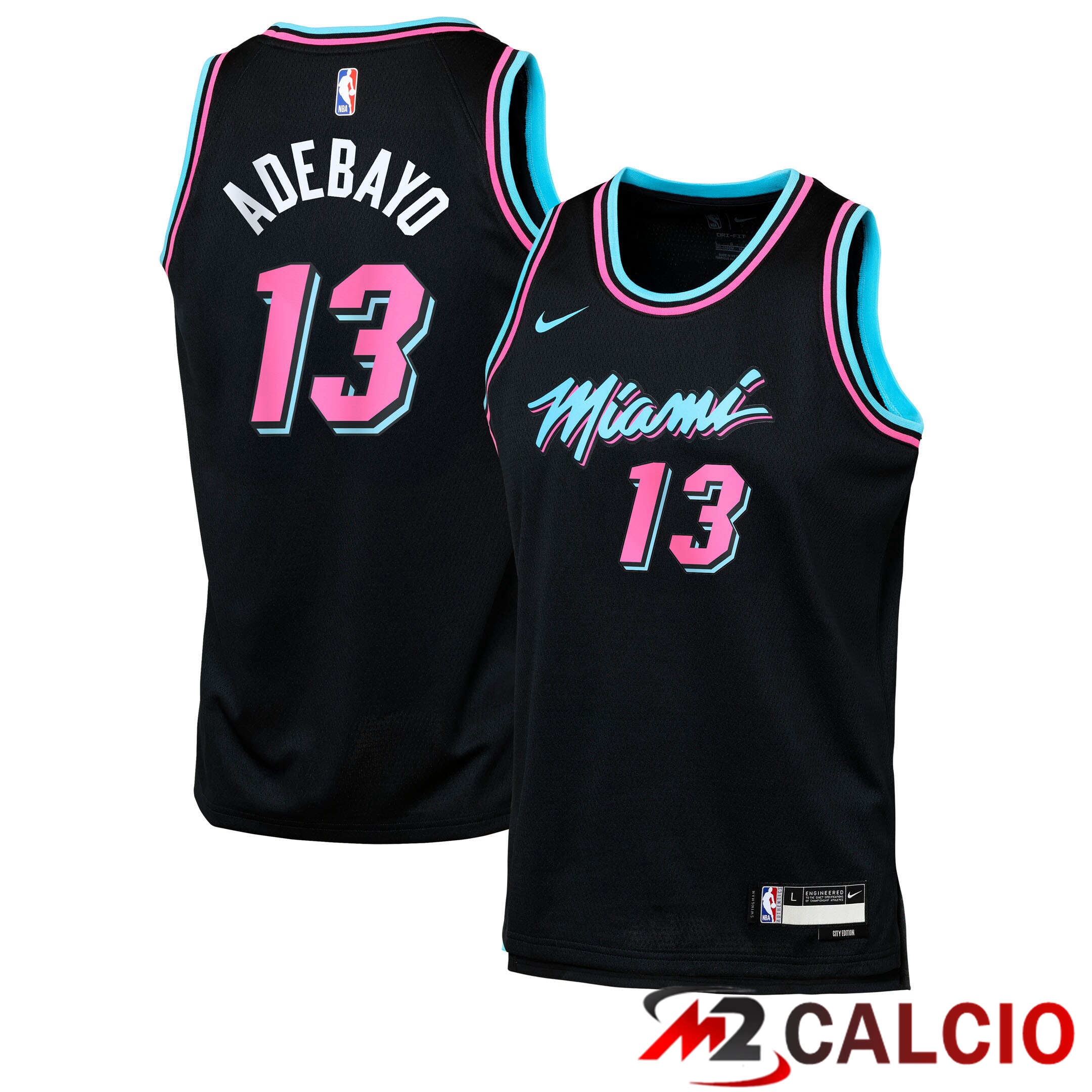 Maglie Miami Heat Nike 2025/26 City Edition Swingman - Nera - Bam Adebayo - Ragazzi Maglie Miami Heat Nike 2025/26 City Edition Swingman - Nera - Bam Adebayo - Ragazzi