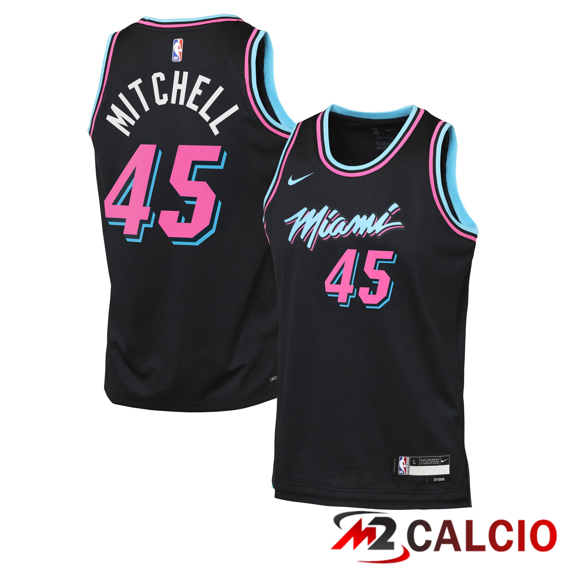 Maglie Miami Heat Nike 2025/26 City Edition Swingman - Nera - Davion Mitchell - Ragazzi Maglie Miami Heat Nike 2025/26 City Edition Swingman - Nera - Davion Mitchell - Ragazzi