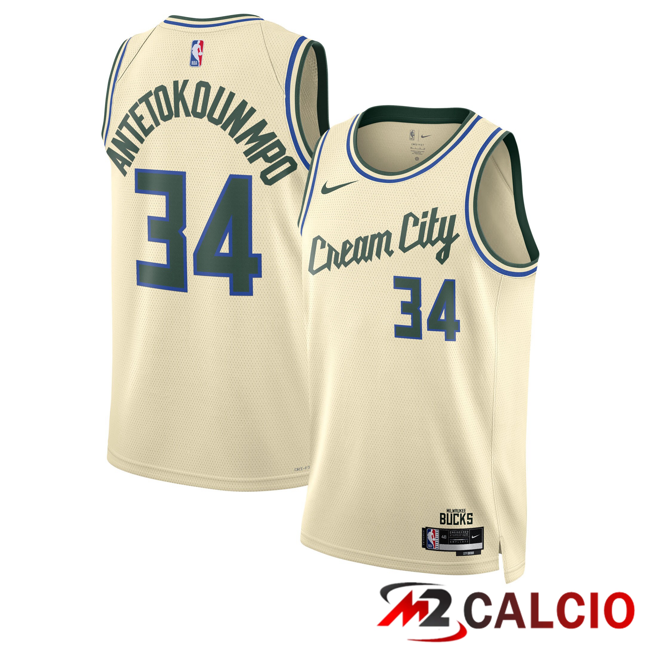 Maglie Milwaukee Bucks Nike 2025/26 City Edition Swingman - Crema - Giannis Antetokounmpo - Unisex Maglie Milwaukee Bucks Nike 2025/26 City Edition Swingman - Crema - Giannis Antetokounmpo - Unisex