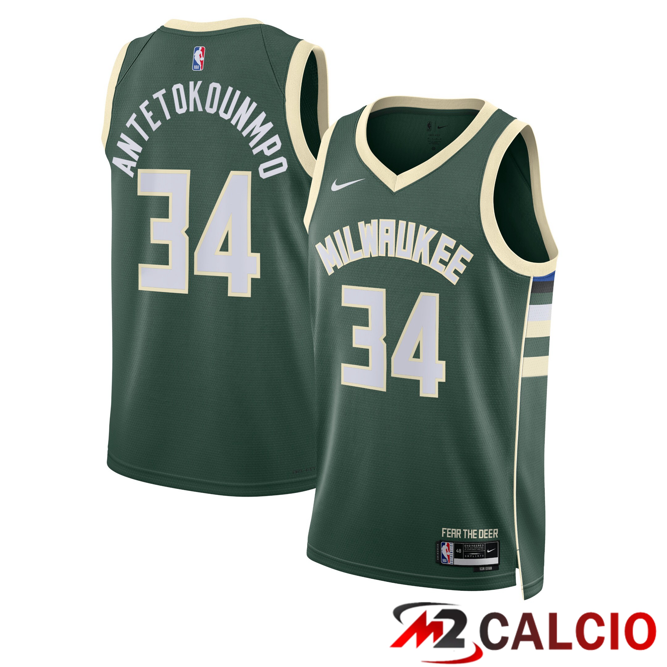 Maglie Milwaukee Bucks Nike Icon Swingman - Giannis Antetokounmpo - Unisex Maglie Milwaukee Bucks Nike Icon Swingman - Giannis Antetokounmpo - Unisex