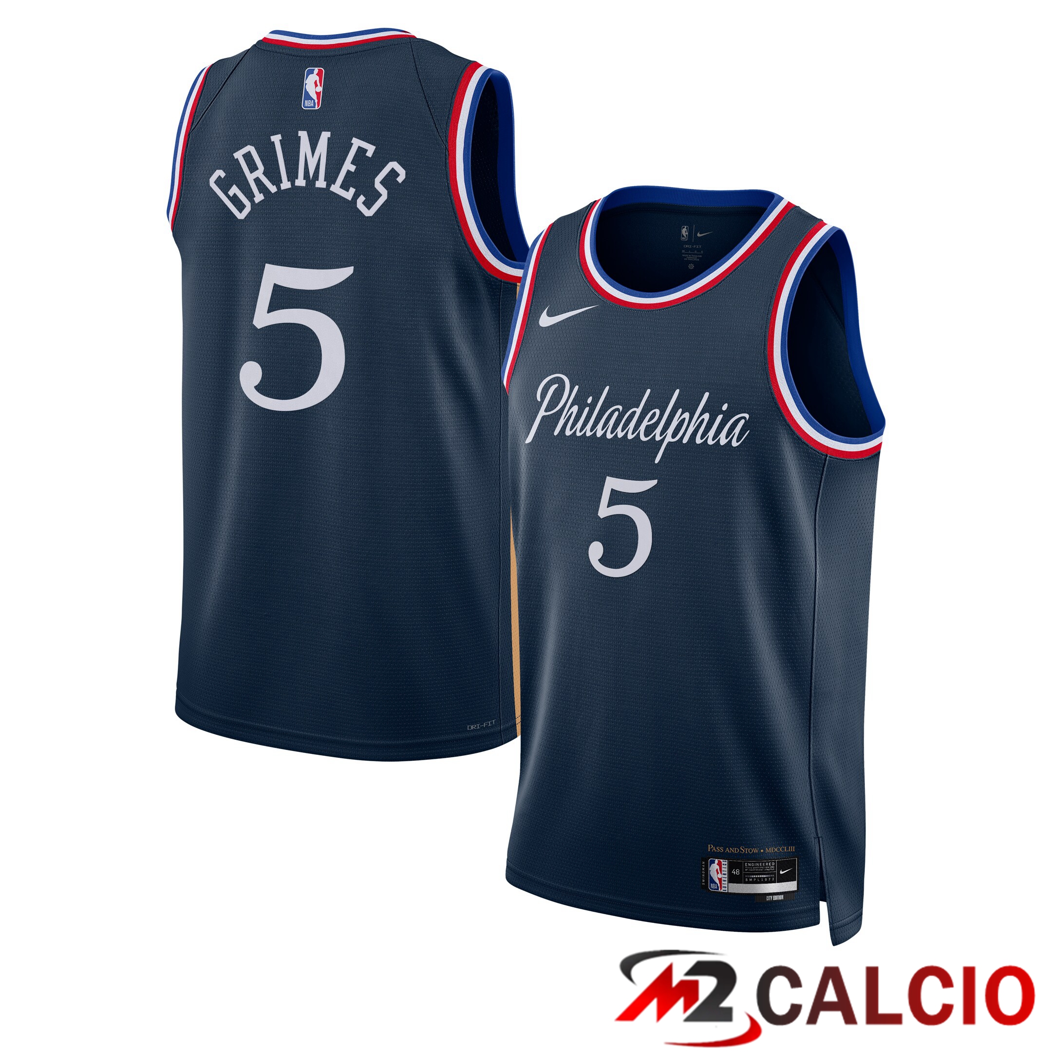 Maglie Philadelphia 76ers Nike 2025/26 City Edition Swingman - Blu Navy - Quentin Grimes - Unisex Maglie Philadelphia 76ers Nike 2025/26 City Edition Swingman - Blu Navy - Quentin Grimes - Unisex
