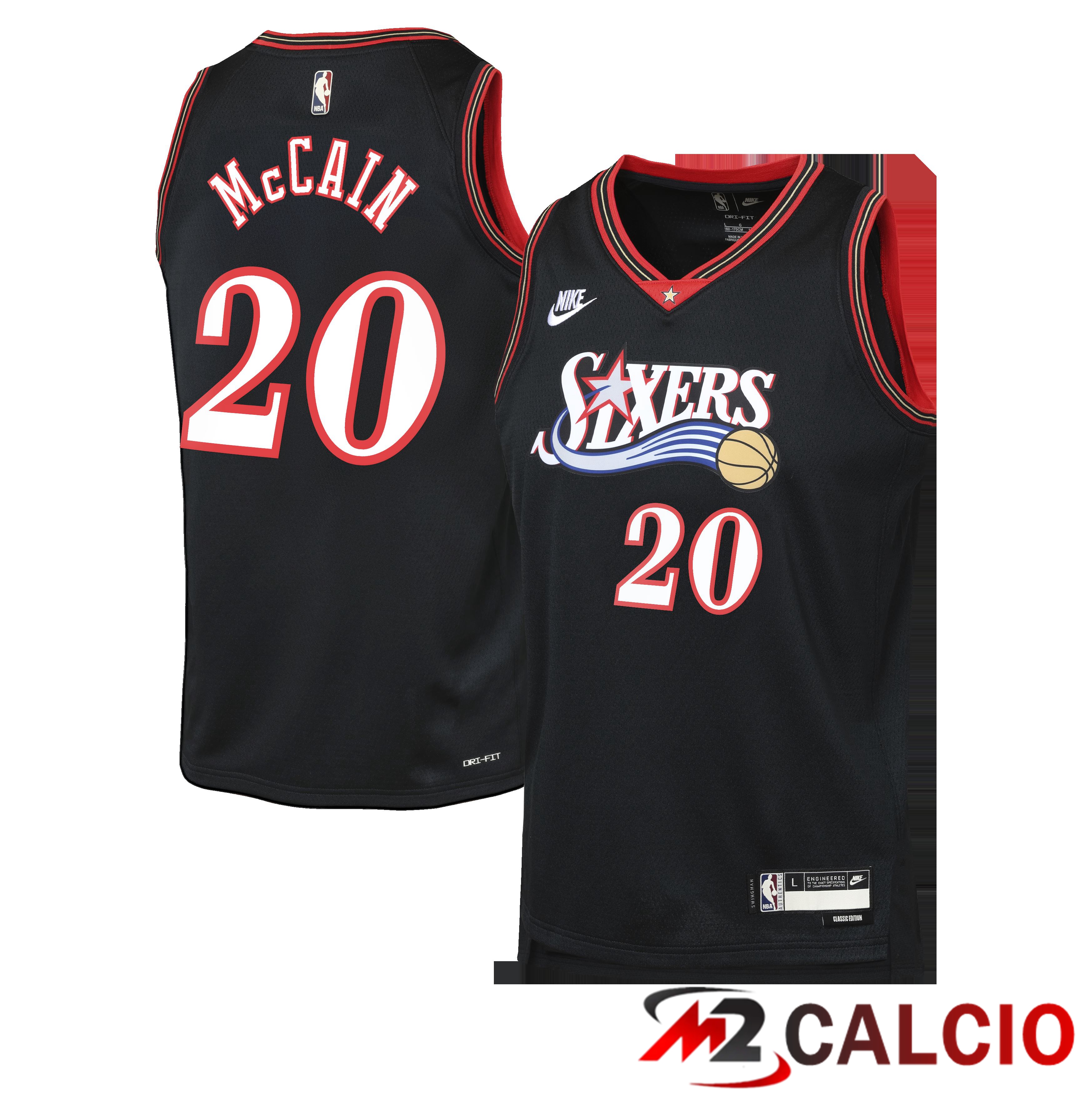 Maglie Philadelphia 76ers Nike Classic Edition - Nera - Jared Mccain - Ragazzo Maglie Philadelphia 76ers Nike Classic Edition - Nera - Jared Mccain - Ragazzo